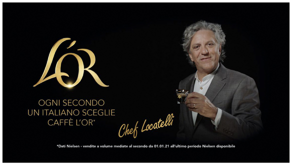 Giorgio Locatelli è il nuovo volto della campagna pubblicitaria di L’OR Espresso